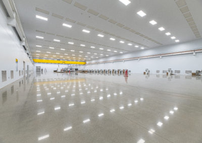 Internal image of large seamless cleanroom space